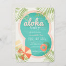 Search for pool baby shower invitations Palm tree leaves