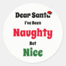 Search for naughty but nice stickers Green