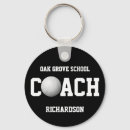 Search for sports coach keychains Black and white