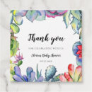 Search for succulent baby shower favour tags Modern