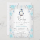 Search for blue and silver baby shower invitations Baby it's cold outside