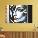 Search for abstract woman face canvas prints Modern