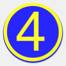 Search for round number stickers Blue