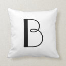 Search for letter b pillows Black