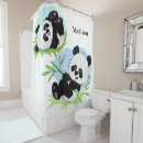 Search for cute panda shower curtains Funny