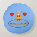 Recherche de nounours coussins Bleu