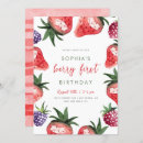 Recherche de fraise douce invitations Pour enfants
