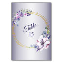 Search for watercolor table cards Purple