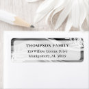 Search for ink return address labels Black and white