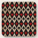 Search for playing cards coasters Black