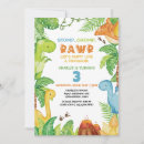 Search for watercolor dinosaur invitations Greenery