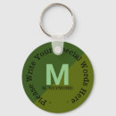 Search for two tone keychains Initial