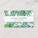 Search for palm business cards Hawaii
