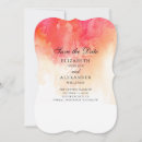 Search for red wedding save the dates Watercolor
