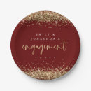 Search for burgundy and gold plates Glam