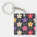Search for dark background keychains Floral pattern