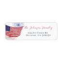 Search for 4th of july return address labels Red white and due