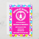 Search for queen of hearts invitations Retro