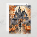 Search for witch pumpkin postcards Halloween