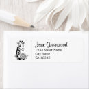 Search for giraffe return address labels Whimsical