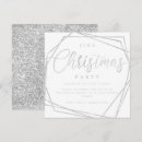 Search for white christmas invitations Silver