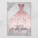 Search for rose gold sweet 16 invitations Gown