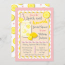 Search for lemonade bridal shower invitations Pink