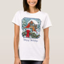 Search for cardinal bird tshirts Snow
