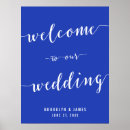 Search for royal blue wedding signs Welcome