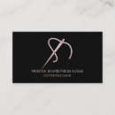 Search for needle and thread business cards Rose gold
