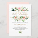 Search for bouquet birthday invitations Blush pink