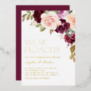 Recherche de burgundy flowers invitations Aquarelle