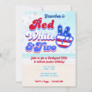 Search for 4th of july birthday invitations White