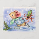 Recherche de souris noël cartes Patinage