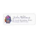 Search for native american return address labels Chief