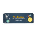 Search for rocket ship return address labels Astronaut