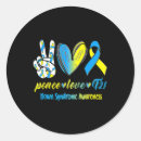 Search for blue and yellow ribbon stickers Down