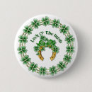 Recherche de trèfle chanceux de shamrock badges Jour de st patrick