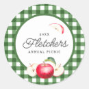 Search for gingham apple stickers Fruit