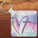 Search for colourful hearts keychains Pink