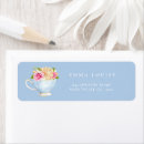 Search for tea return address labels Flower