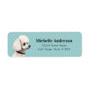 Search for poodle return address labels Cute