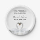 Search for 25th silver anniversary plates Elegant