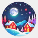 Recherche de lune rouge autocollants Étoiles