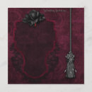 Search for crimson wedding invitations Gothic