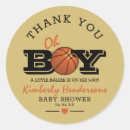Search for round basketball stickers Baby shower