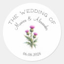 Search for scottish wedding stickers Botanical