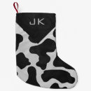 Recherche de vaches chaussette de noël Noir et blanc