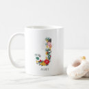 Search for floral letter mugs Botanical