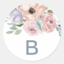 Recherche de floral monogrammed autocollants Bride